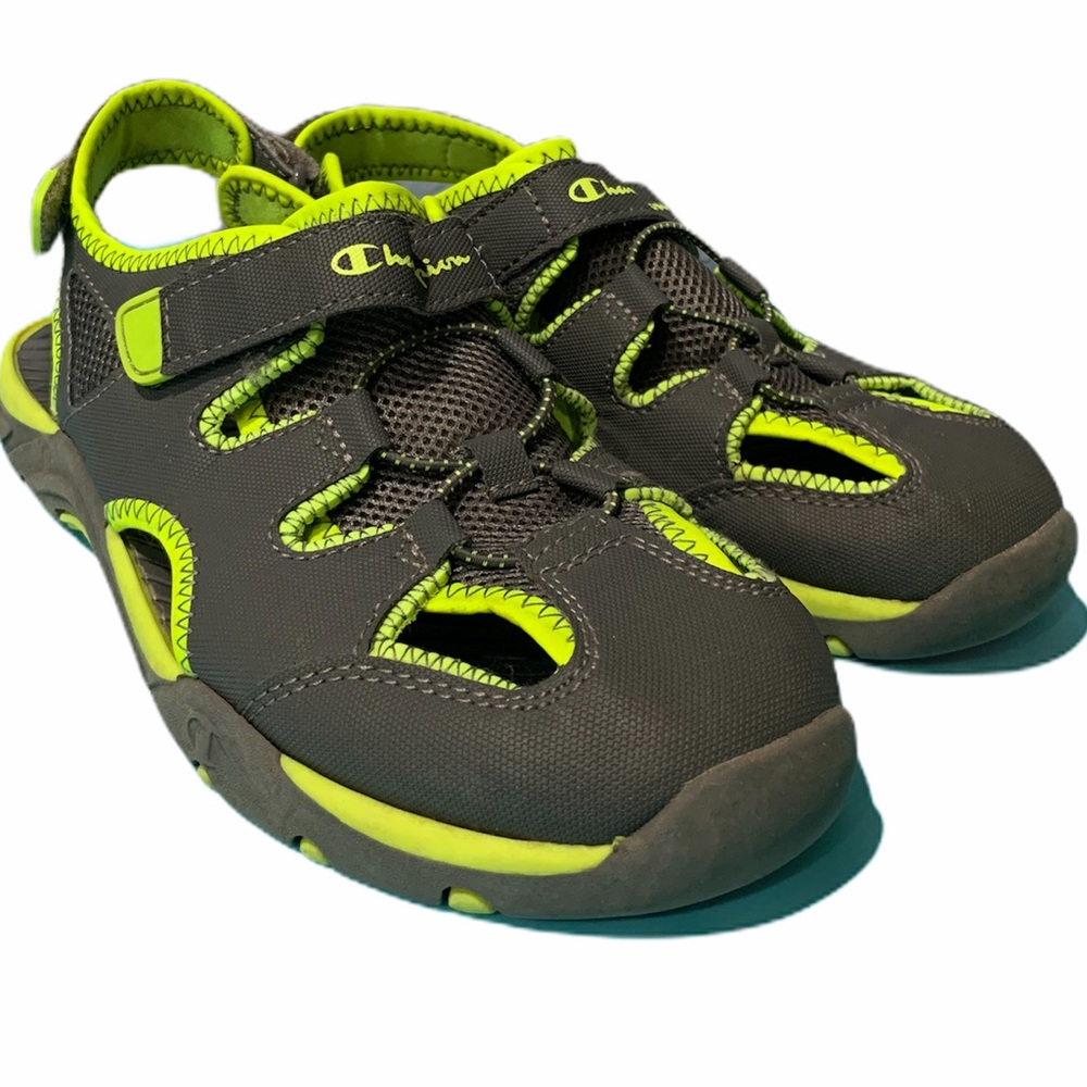 Champion Gray and Lime Green Big Boy shoes 6